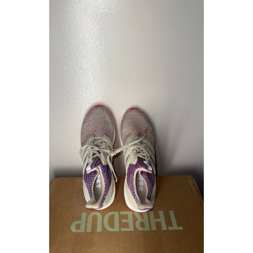 Women’s Adidas UltraBoost Running Sneakers Lace Up Athletic Shoes Bliss Multi - Picture 4 of 6